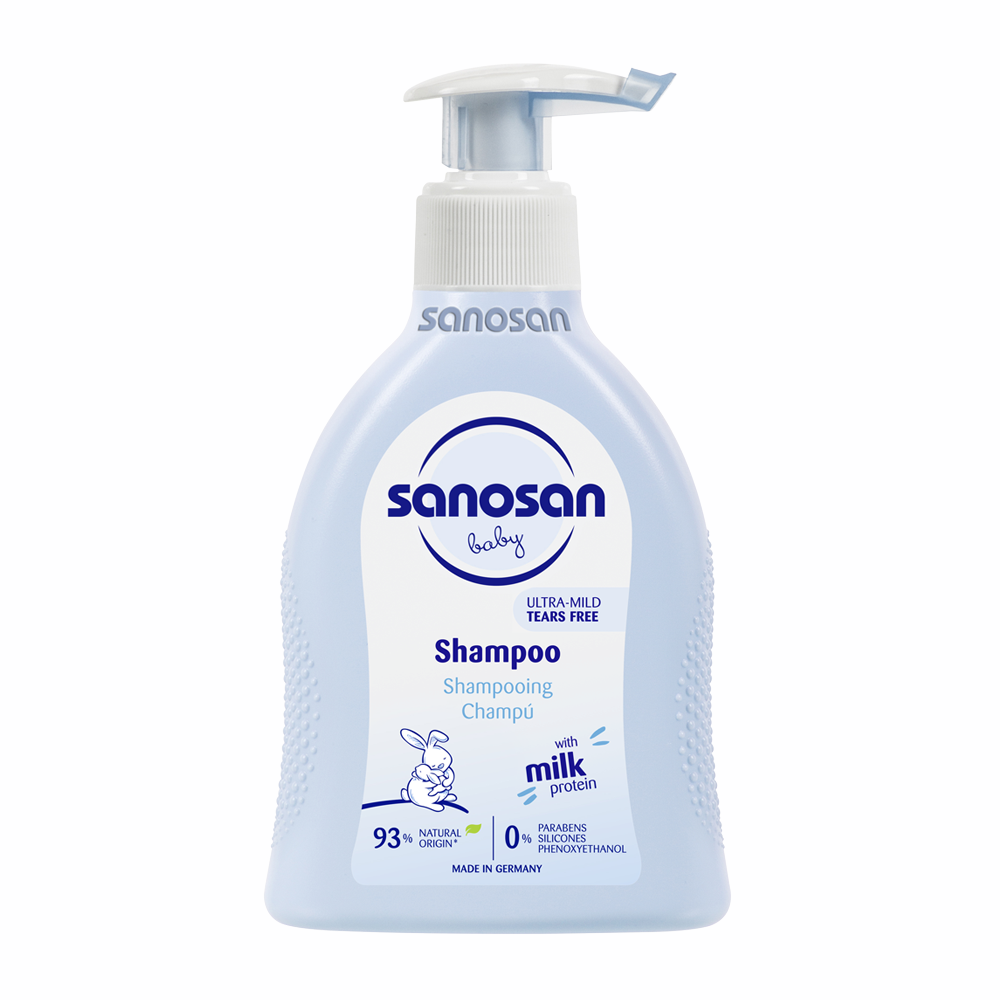 Sanosan Bath & Shampoo 200ml OR 500ml | Made in Germany | Natural Milk Protein Image