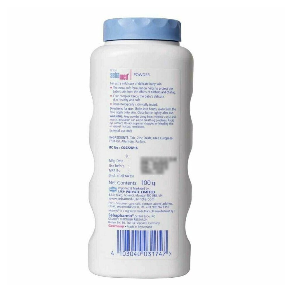 Sebamed Baby Powder 100g / 200g for Delicate Skin with Olive Oil Image