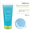 Bioderma Purifying Facial Cleansing Foaming Gel  Available in  200ml Combination To Oily Skin  Sebium Gel Moussant  Facewash Image
