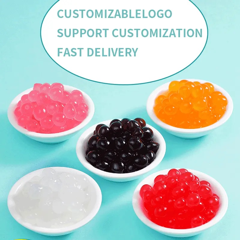 Popping Boba Pearl for Bubble Tea Strawberry Flavour 1.3 Kg Image