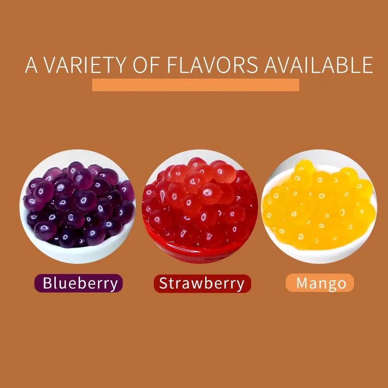 Popping Boba Pearls for Bubble Tea Blueberry Flavour 1.3 Kg Image