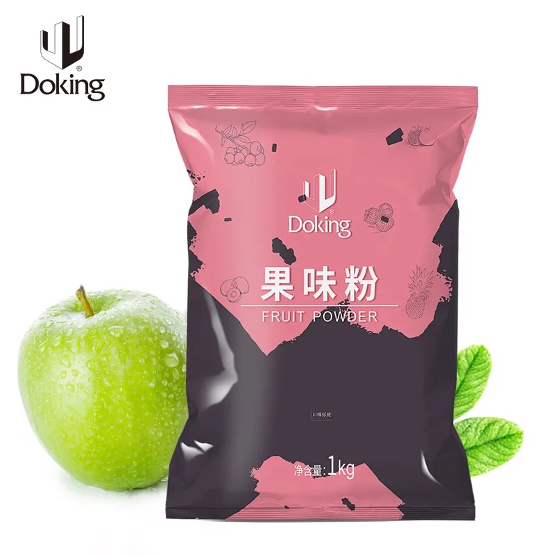 Doking Boba Bubble Tea Powder - Green Apple Flavour - 1 Kg Image