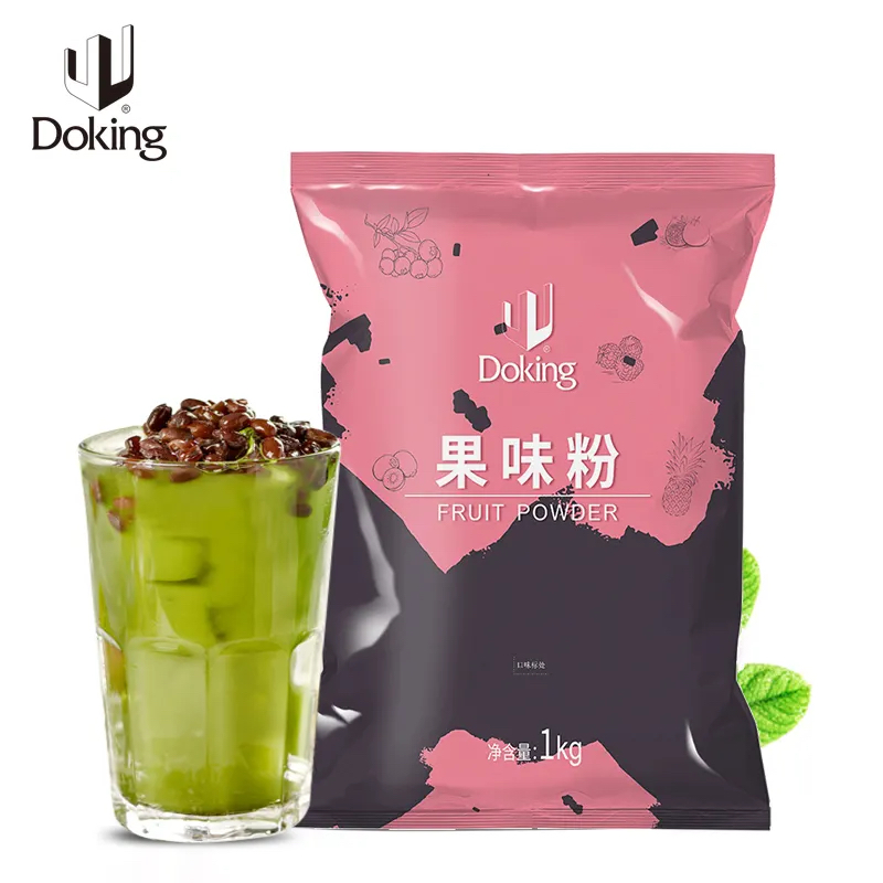 Doking Boba Bubble Tea Powder - Matcha Tea Premium Quality Flavour - 1 Kg Image