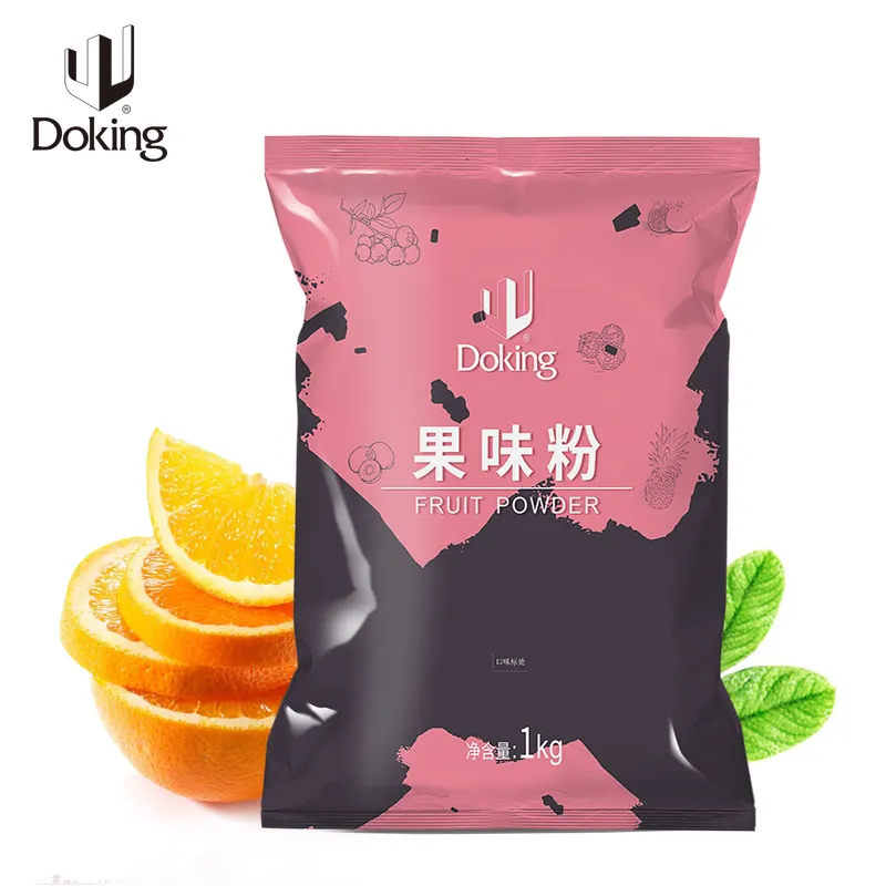 Doking Boba Bubble Tea Powder - Orange Flavour - 1 Kg Image