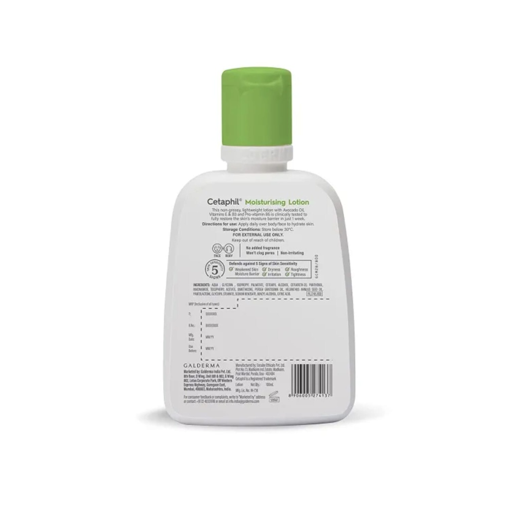 Cetaphil Skin Cleanser, 125ml & Moisturising Lotion 100ml Image