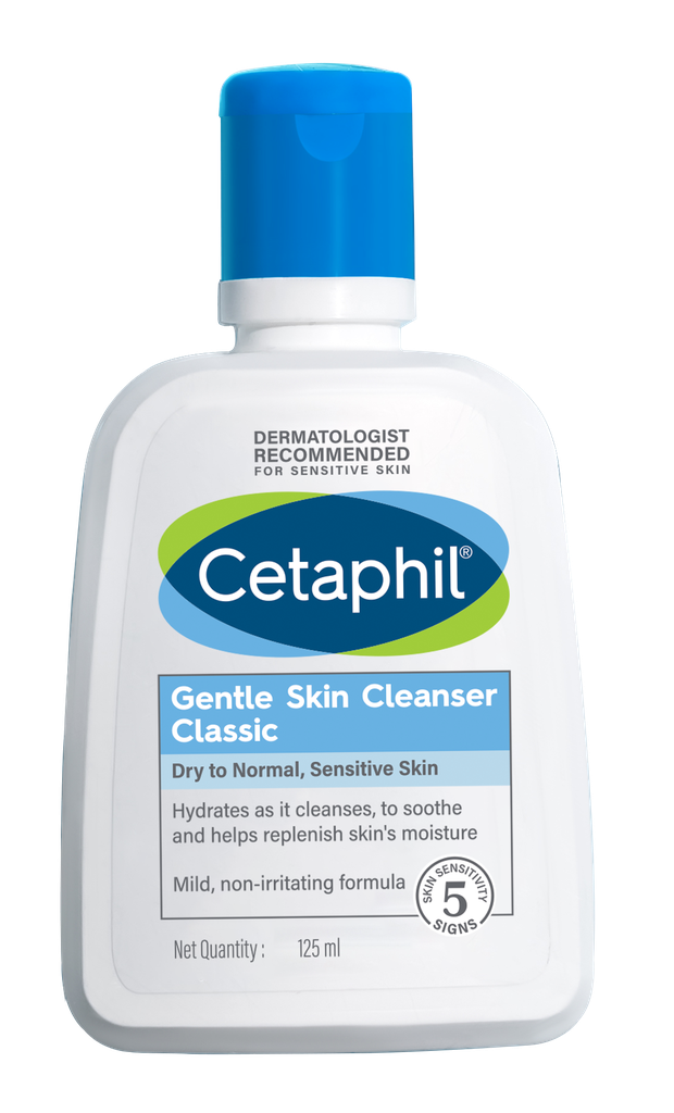 Cetaphil Gentle Skin Cleanser 125ml - Gentle Face Wash for Dry & Sensitive Skin Image