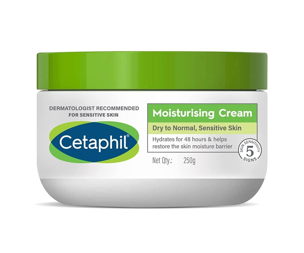 Cetaphil Moisturising Cream for Dry to Normal Sensitive Skin - Hydrating Cream 250g Image