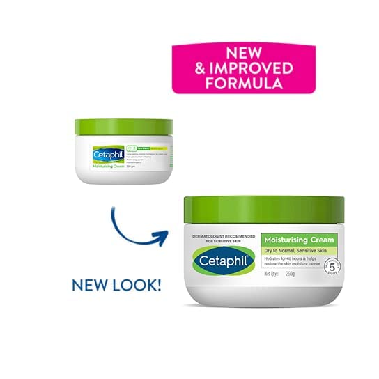 Cetaphil Moisturising Cream for Dry to Normal Sensitive Skin - Hydrating Cream 250g Image