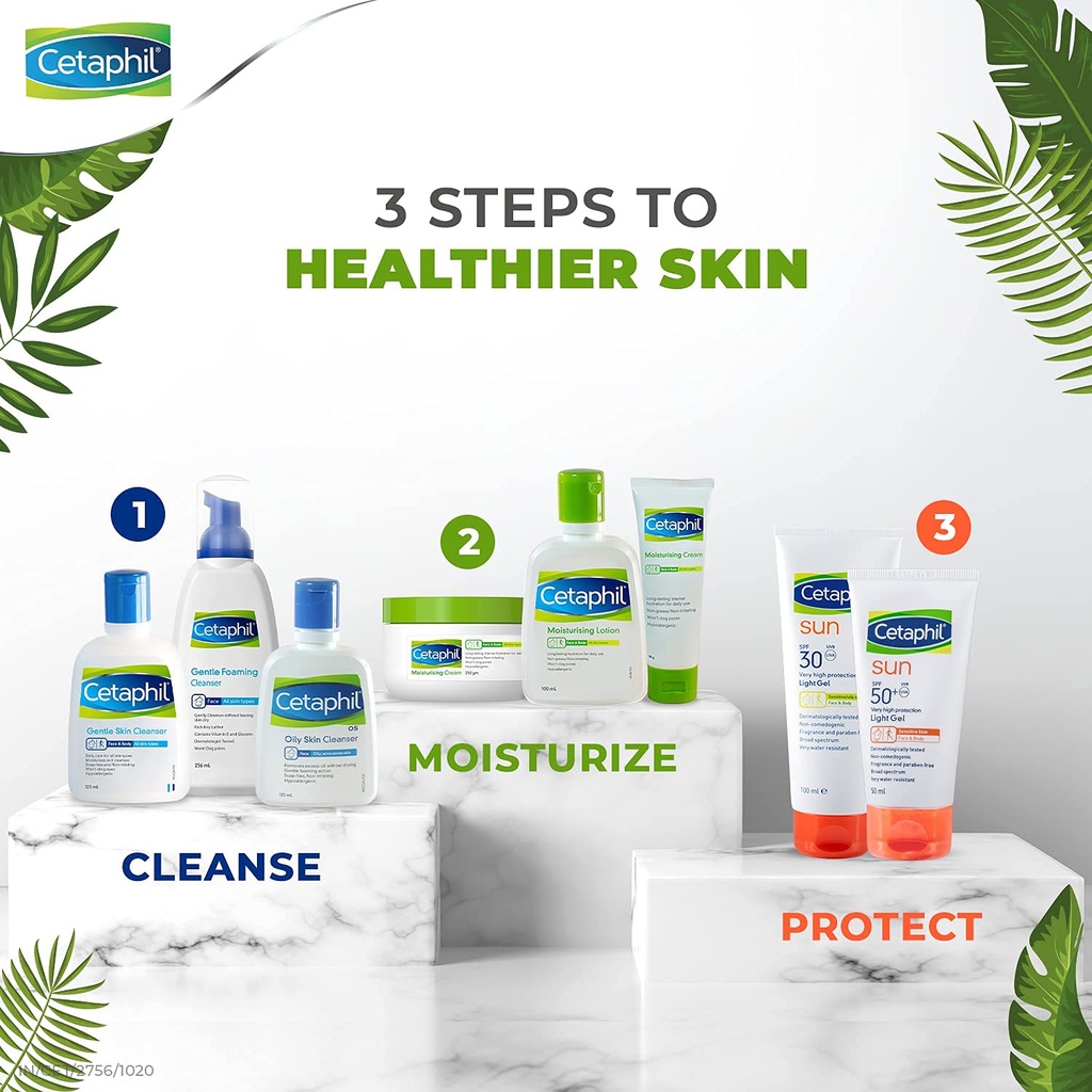 Cetaphil Moisturising Cream for Dry to Normal Sensitive Skin - Hydrating Cream 250g Image