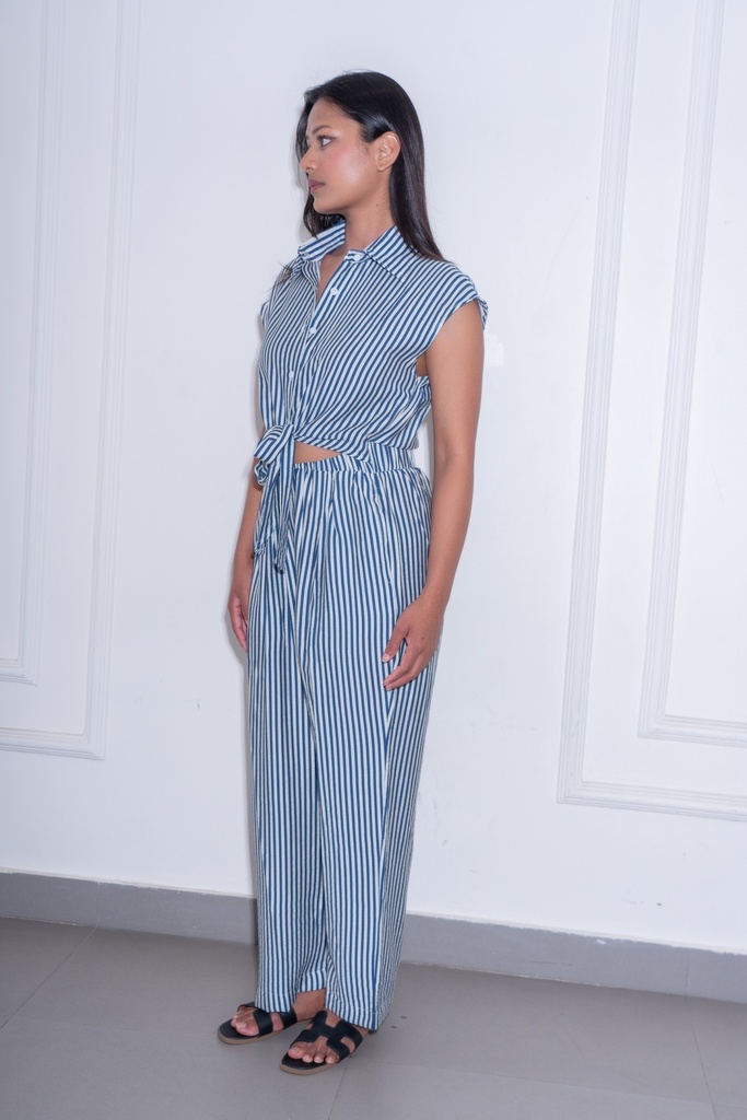 BASEMARK FRONT TIE JUMPSUIT FOR WOMEN Image