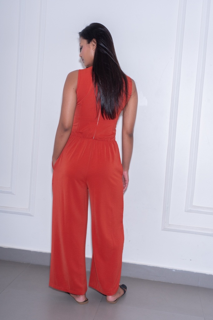 BASEMARK SOLID WIDE LEG JUMPSUIT FOR WOMEN Image