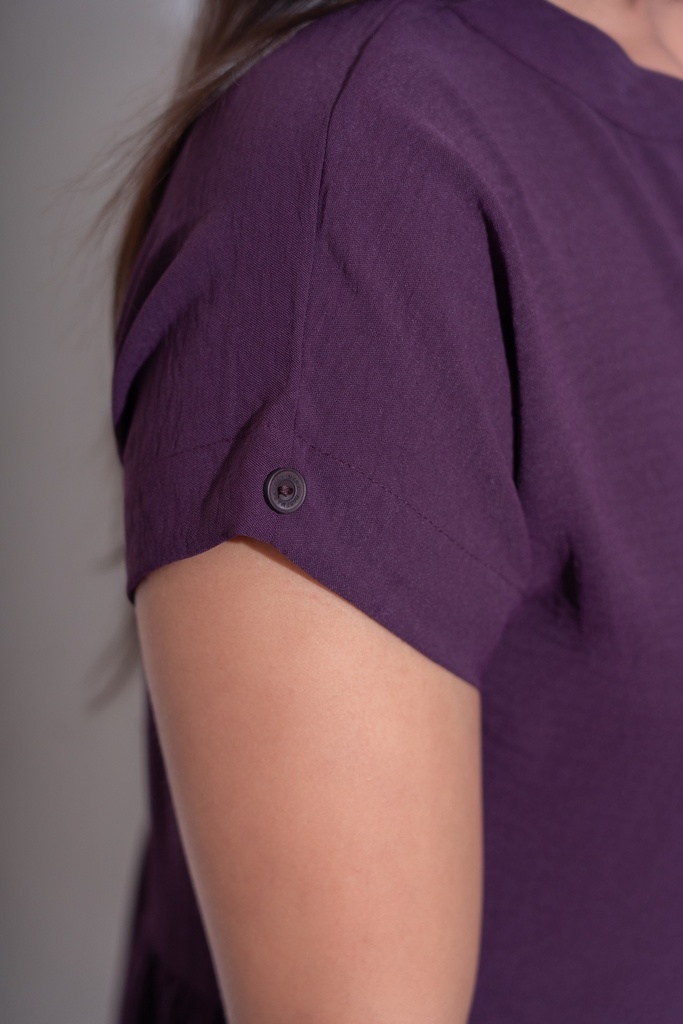 BASEMARK SOLID TIERED DRESS FOR WOMEN Image