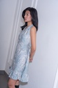 BASEMARK PRINTED RUFFLE HEM DRESS FOR WOMEN Image
