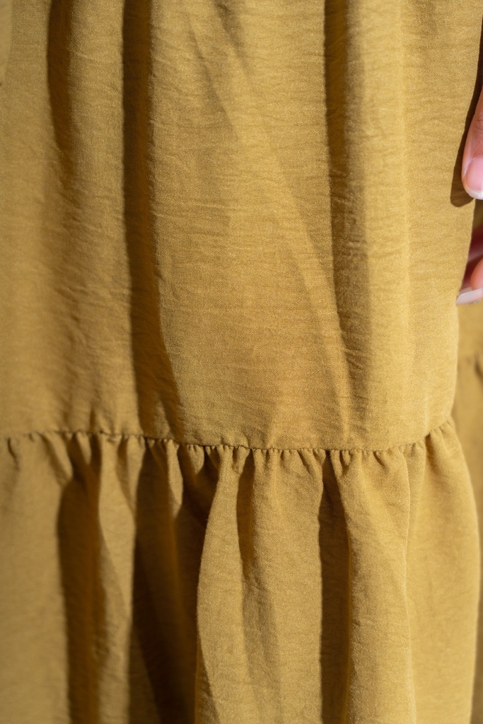 BASEMARK SMOKED WAIST MAXI SKIRT FOR WOMEN Image