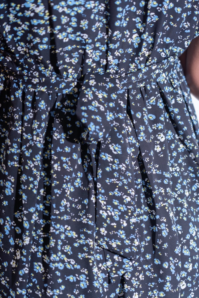 BASEMARK PRINTED CAP SLEEVE DRESS FOR WOMEN Image