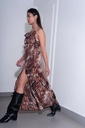 BASEMARK SIDE SLIT COWL DRESS FOR WOMEN Image