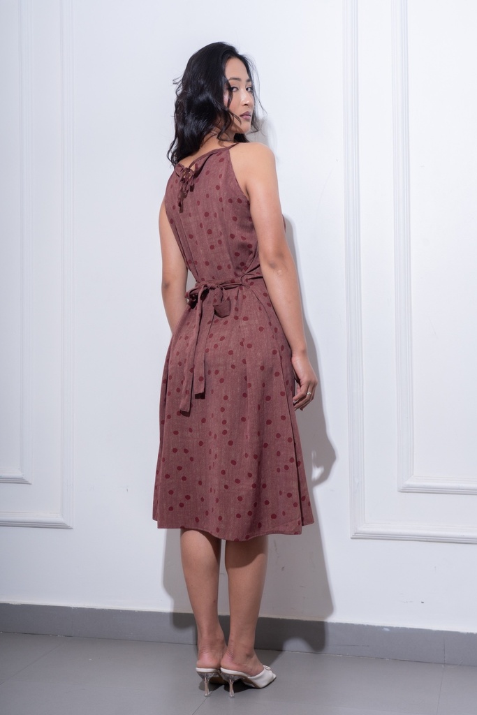BASEMARK POLKA MIDI DRESS FOR WOMEN Image