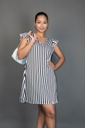 BASEMARK STRIPE A LINE DRESS FOR WOMEN Image