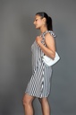 BASEMARK STRIPE A LINE DRESS FOR WOMEN Image