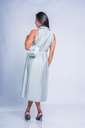 BASEMARK STRIPE CINCHED WAIST DRESS FOR WOMEN Image