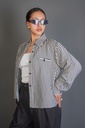 BASEMARK CROP STRIPE SHIRT FOR WOMEN Image
