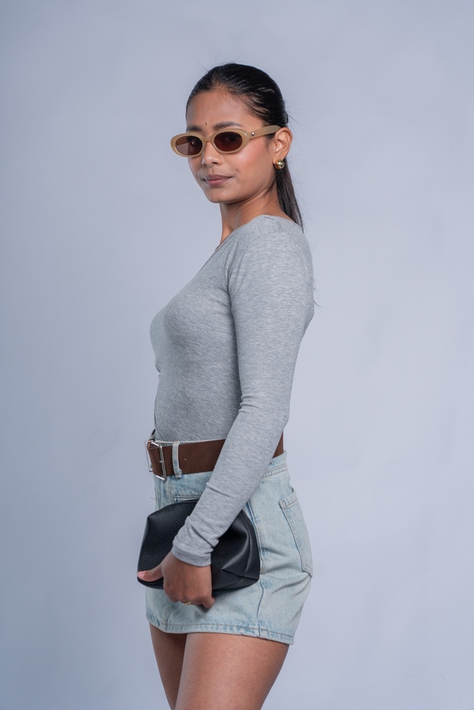 BASEMARK COWL NECK FULL SLEEVE TOP FOR WOMEN Image