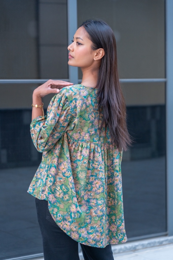 BASEMARK FLORAL HUE TOP FOR WOMEN Image