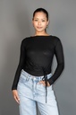 BASEMARK RUCHED DRAWSTRING TOP FOR WOMEN Image