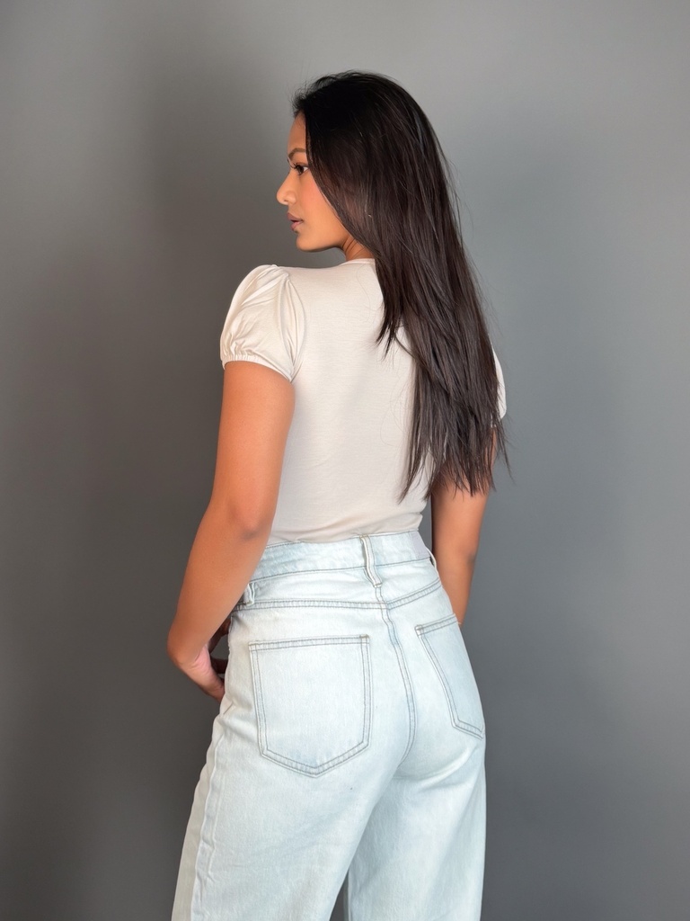 BASEMARK PUFF SLEEVE TOP FOR WOMEN Image