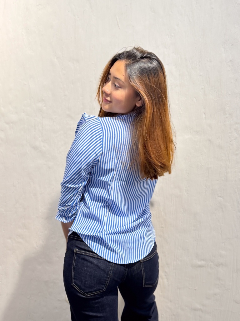 BASEMARK LACE YORK STRIPE TOPS FOR WOMEN Image