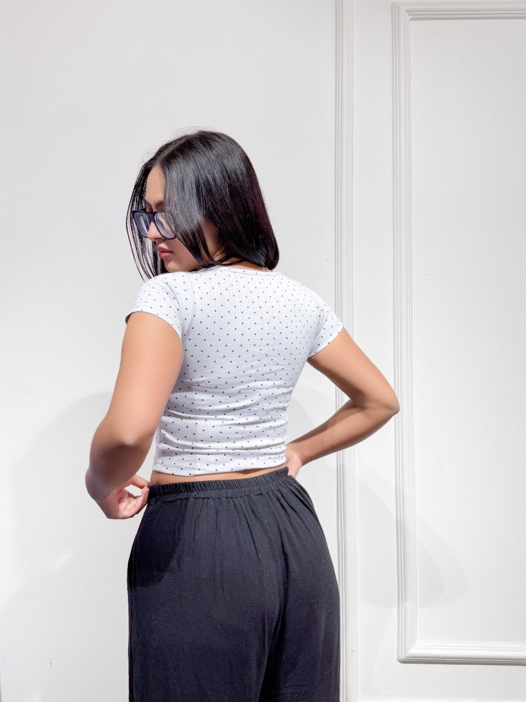 BASEMARK POLKA HENLEY TOP FOR WOMEN Image