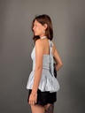 BASEMARK CHECKERED HALTER TOP FOR WOMEN Image