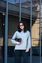 BASEMARK HIGH-LOW SWEATSHIRT FOR WOMEN Image