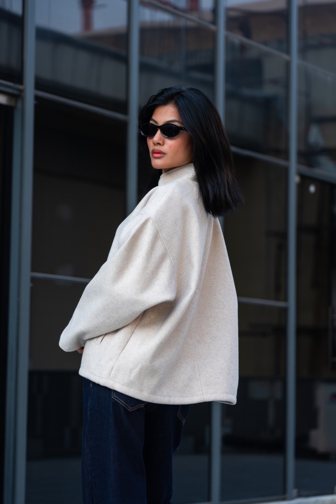 BASEMARK WOOLEN BIKER JACKET FOR WOMEN Image