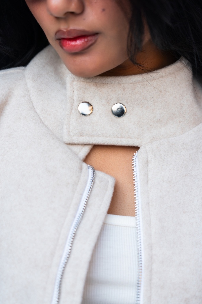 BASEMARK WOOLEN BIKER JACKET FOR WOMEN Image