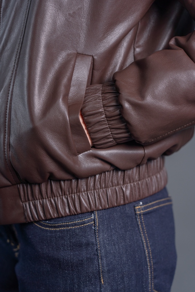 BASEMARK PU PANEL JACKET FOR WOMEN Image