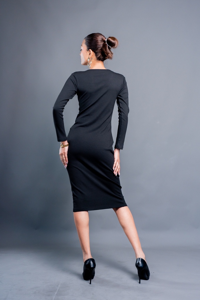 BASEMARK V NECK BODYCON FOR WOMEN Image