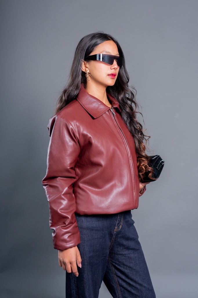 BASEMARK PU PUFFER JACKET FOR WOMEN Image