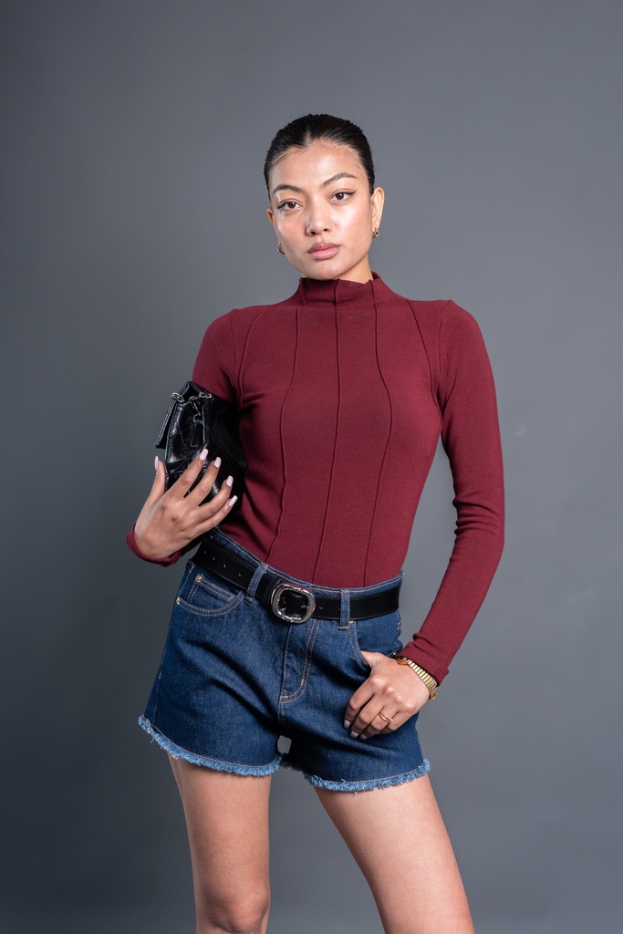 BASEMARK PANEL T-NECK TOP Image