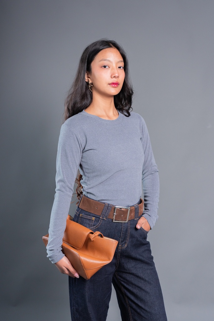BASEMARK FLEECE ROUND NECK TEE FOR WOMEN Image