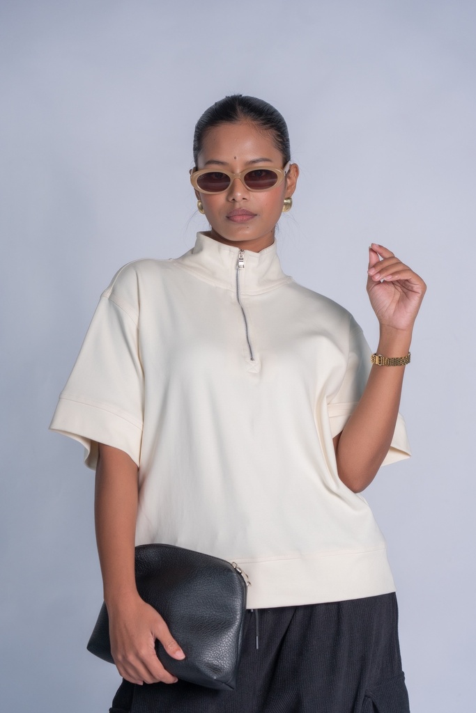 BASEMARK QUARTER ZIP UP SWEATSHIRT Image