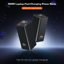 (New Launch) Ultima 20K Ultra Max | 100W Power Delivery | 20000 mAh | Fast Charging | Full Metal Body | Multi Layers Fire Protection | LED Display | Triple Ports | Supports PD, QC3.0, Universal Compatibility | 2 Way Charging | ChargeSafe Technology Power Image