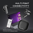 (New Launch) Ultima Atom Buds 2 | Powered by Ultima Supreme Sound | 120 Hrs Total Playtime | 50ms Latency | Bluetooth V5.4 | Ultima Link App Support | ANC upto 32 dB | Quad Mic | Low Latency Game Mode | Multi-Point Connectivity Image