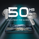 (New Launch) Ultima Atom Buds 2 | Powered by Ultima Supreme Sound | 120 Hrs Total Playtime | 50ms Latency | Bluetooth V5.4 | Ultima Link App Support | ANC upto 32 dB | Quad Mic | Low Latency Game Mode | Multi-Point Connectivity Image