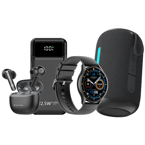 Ultima Marvelous Combo (Marvel Speaker + Watch Circle + Boom 141 Earbuds + Boost 20K Pro Powerbank) Image