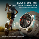 Ultima Navigator Premium Smartwatch | 1.43" TRU Amoled Spherical Display | In-Build GPS | Barometer | Altimeter | 24/7 Health Tracking | Fitbeing App Support Image