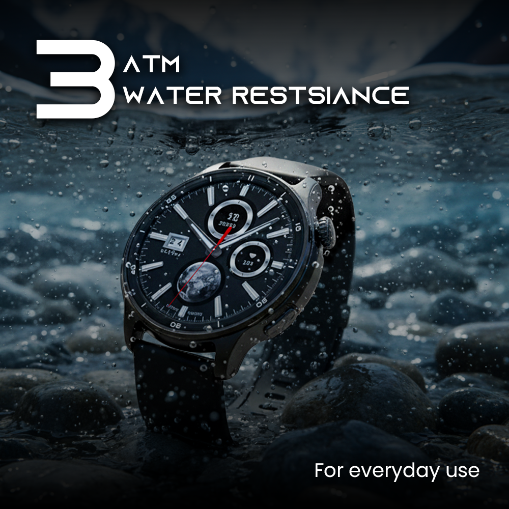 Ultima Navigator Premium Smartwatch | 1.43" TRU Amoled Spherical Display | In-Build GPS | Barometer | Altimeter | 24/7 Health Tracking | Fitbeing App Support Image