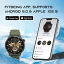 Ultima Navigator Premium Smartwatch | 1.43" TRU Amoled Spherical Display | In-Build GPS | Barometer | Altimeter | 24/7 Health Tracking | Fitbeing App Support Image