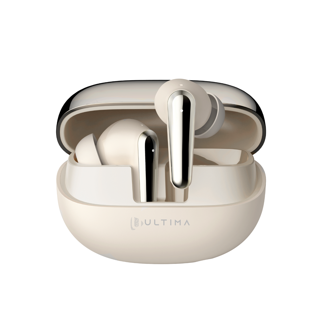 Ultima Prime 1.0 ANC Earbuds with App Support | 60Hrs Playtime | Multi-Point Connectivity | EQ Modes | Supreme Sound | 4Mics AI ENC | Game Mode(40ms) | Elegant Appeal | Premium wireless earbuds Image