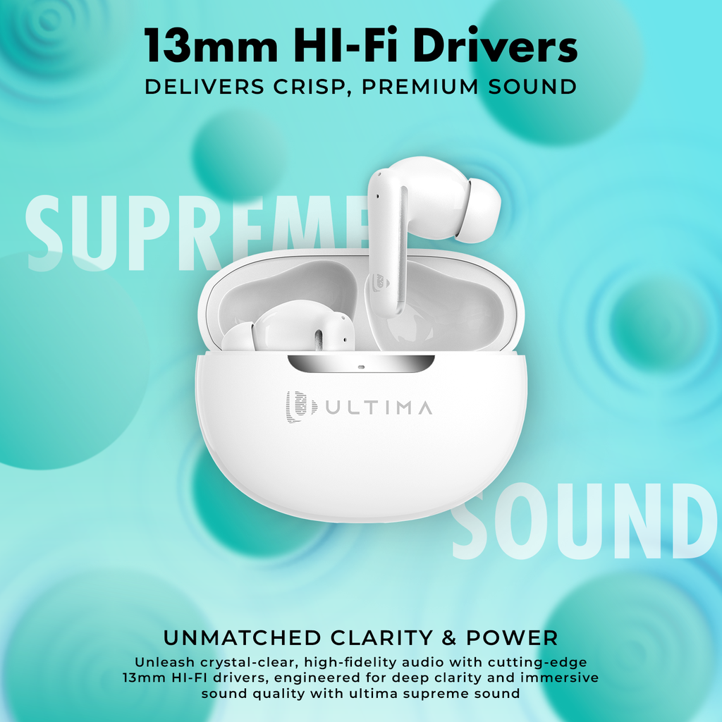 Ultima Boom 181 ANC | App Support | 45 Hrs Playback Time | Custom EQ | Hi-Fi Drivers | 45ms Low Latency | ANC | Game Mode Image